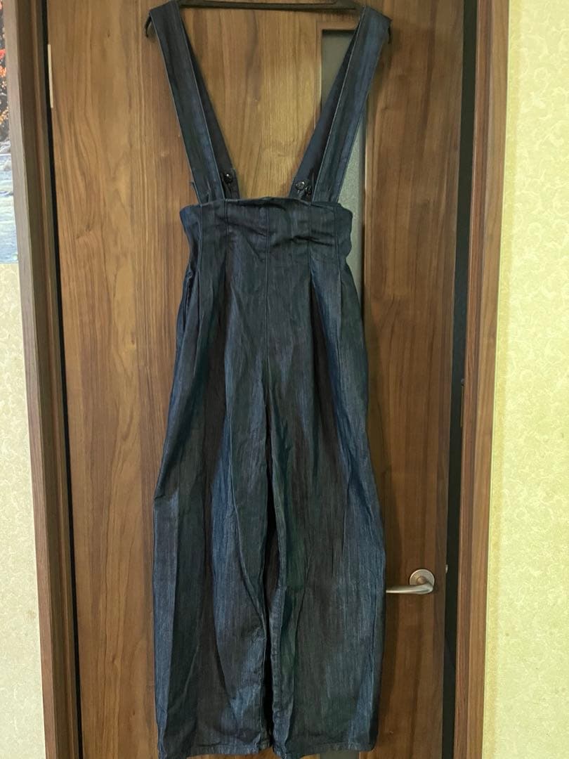 JENNE 2wayハイウエストリラックスデニムパンツS ネイビー1回着用のみ