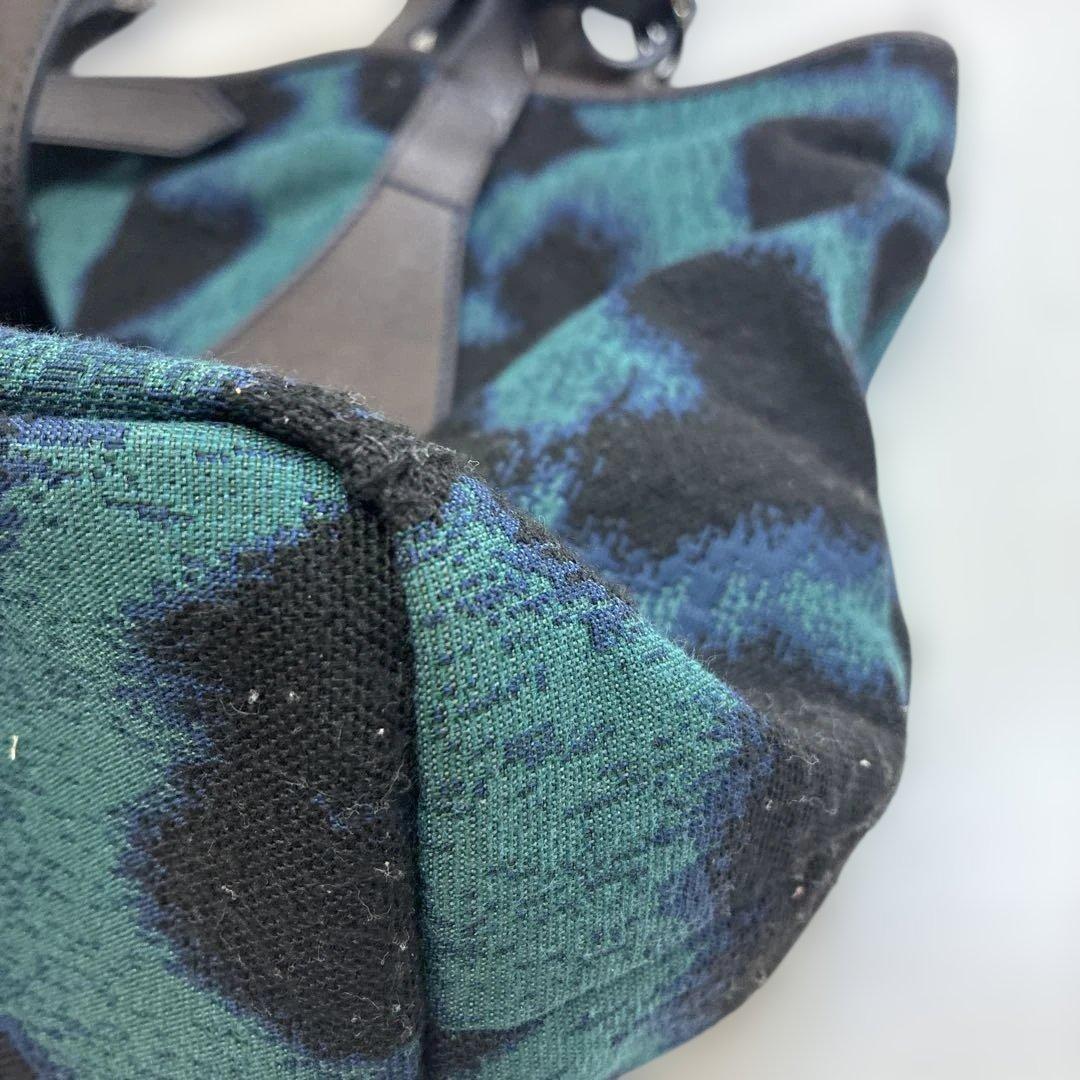 ヴィヴィアンウエストウッド トートバッグ キャンバス レザー オーブ 青