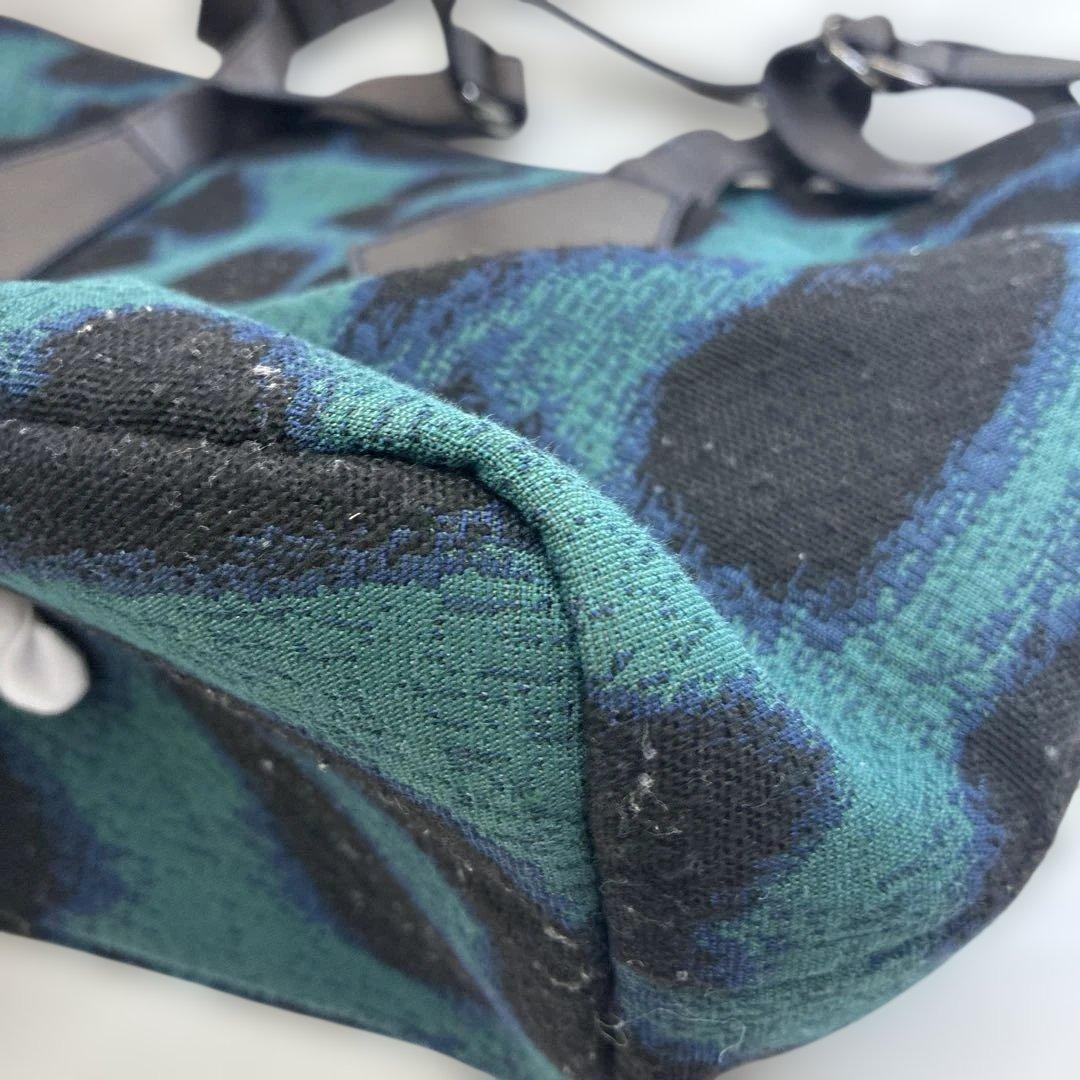 ヴィヴィアンウエストウッド トートバッグ キャンバス レザー オーブ 青