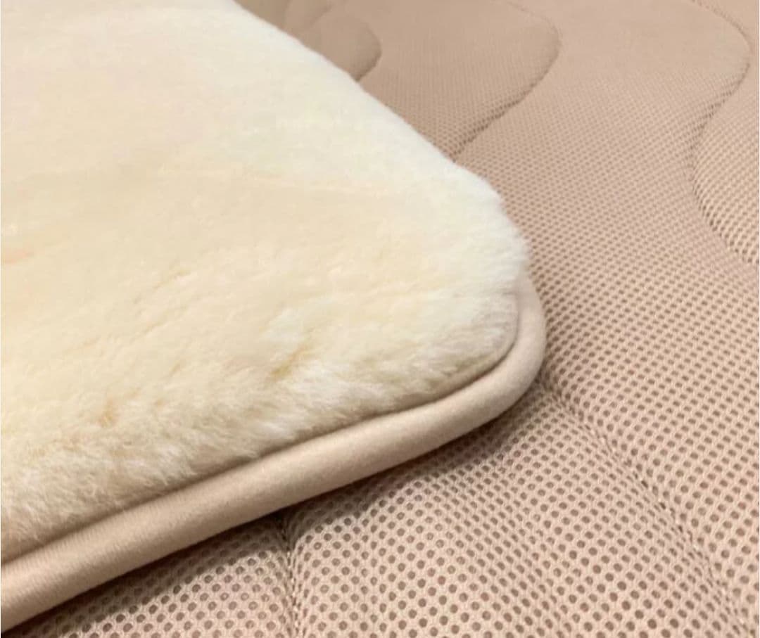 完全閉店!京都西川 極上ムートンシーツ シングル ベージュ定価35万円