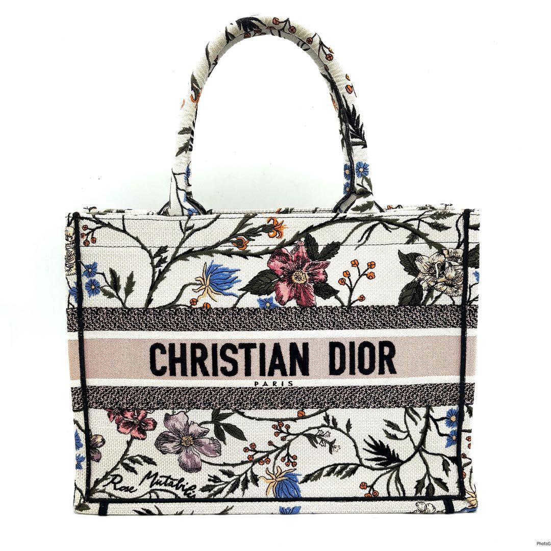 クリスチャンディオール ブックトート ミディアム キャンバス トートバッグ