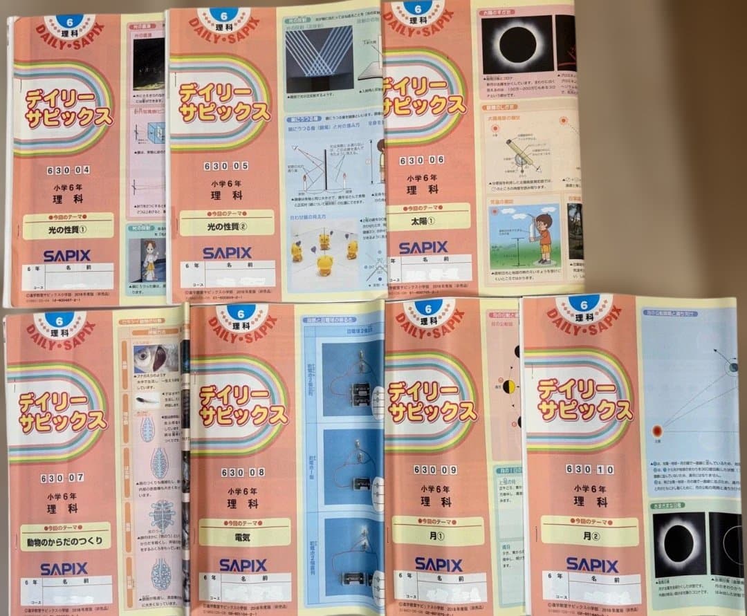 中身に書き込みなし SAPIX サピックス 小6 理科 テキスト