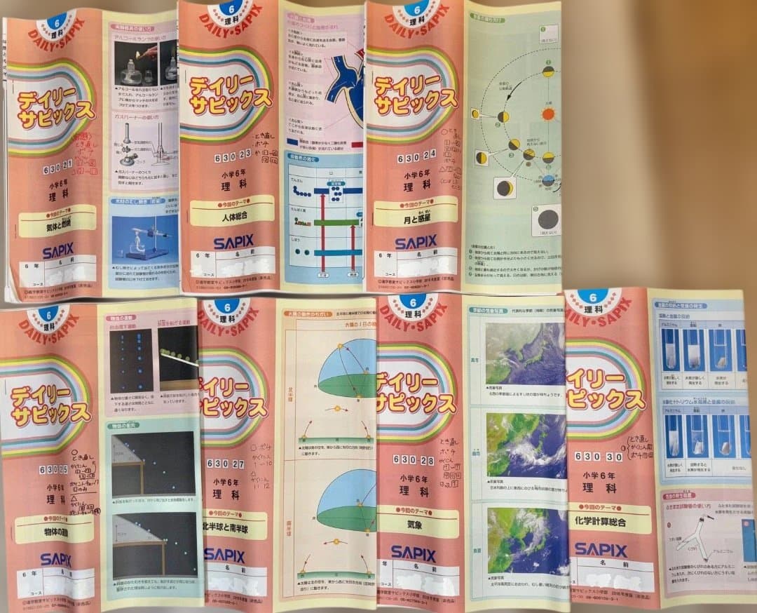 中身に書き込みなし SAPIX サピックス 小6 理科 テキスト
