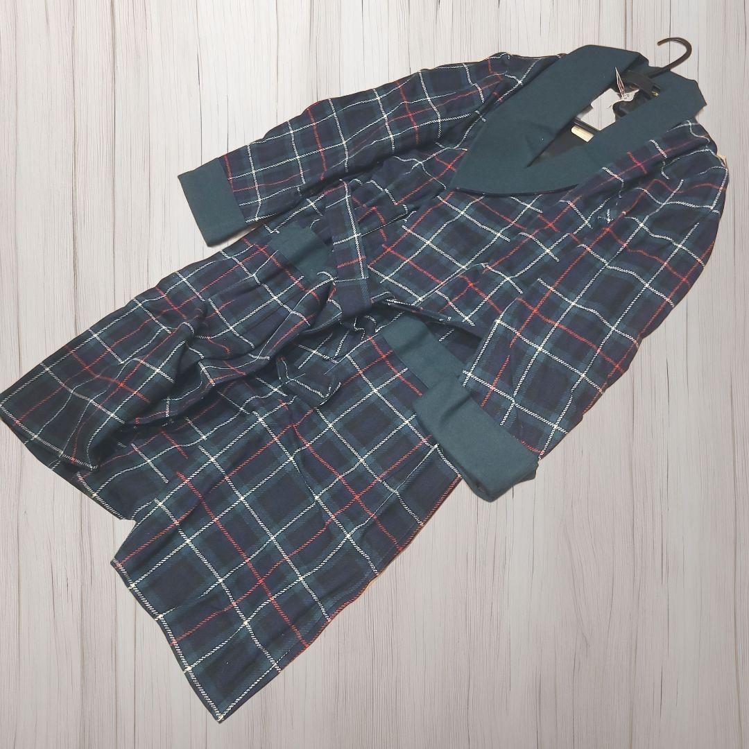 ✨新品未使用品✨AMCREST チェック ガウン ウール100% ヴィンテージ