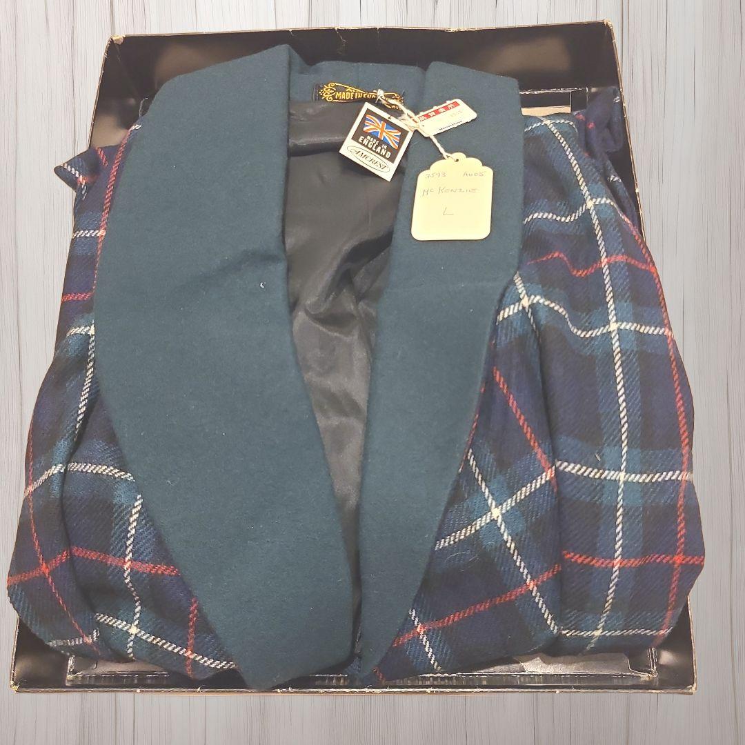 ✨新品未使用品✨AMCREST チェック ガウン ウール100% ヴィンテージ