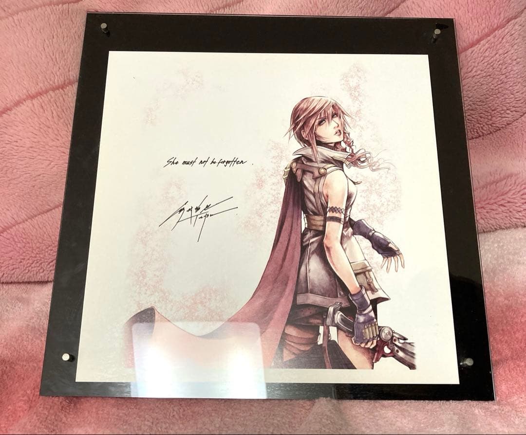 ライトニング オリジナルイラストプレートファイナルファンタジーXIII 野村哲也