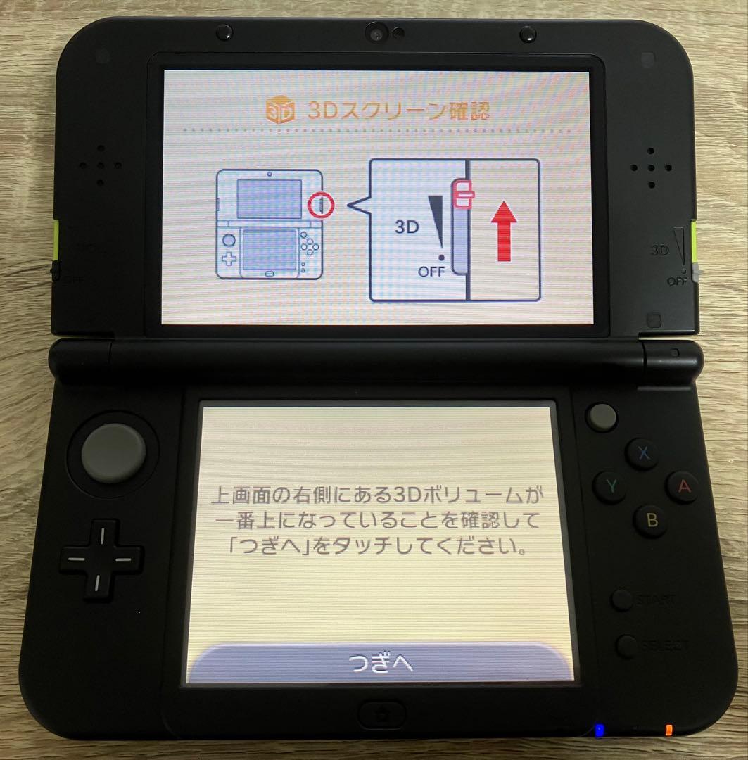 【美品】Newニンテンドー3DS LL ライム×ブラック