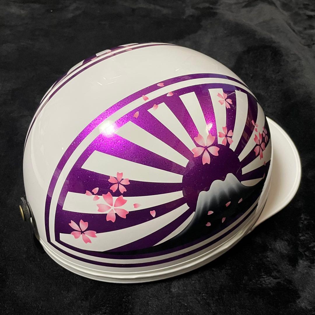 コルク半　富士日章　三つボタン　白紫　桜　高級クリヤ　新品未使用品