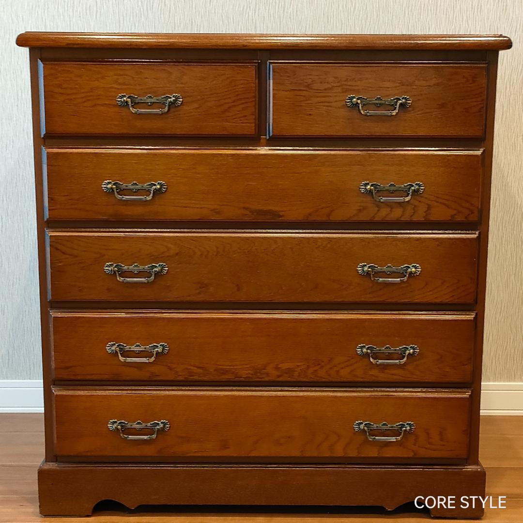 越後民芸　チェスト　箪笥　アンティーク　6杯