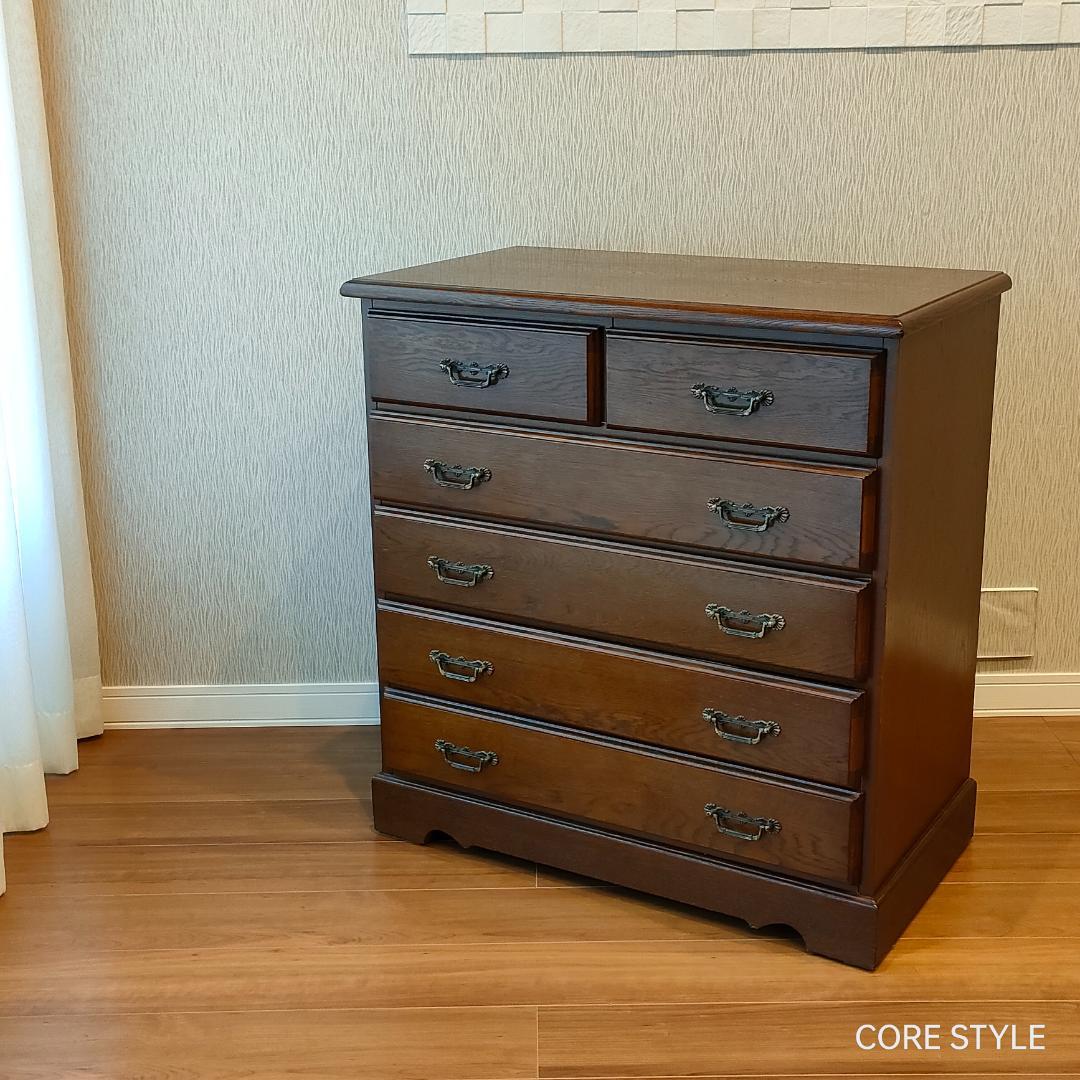 越後民芸　チェスト　箪笥　アンティーク　6杯