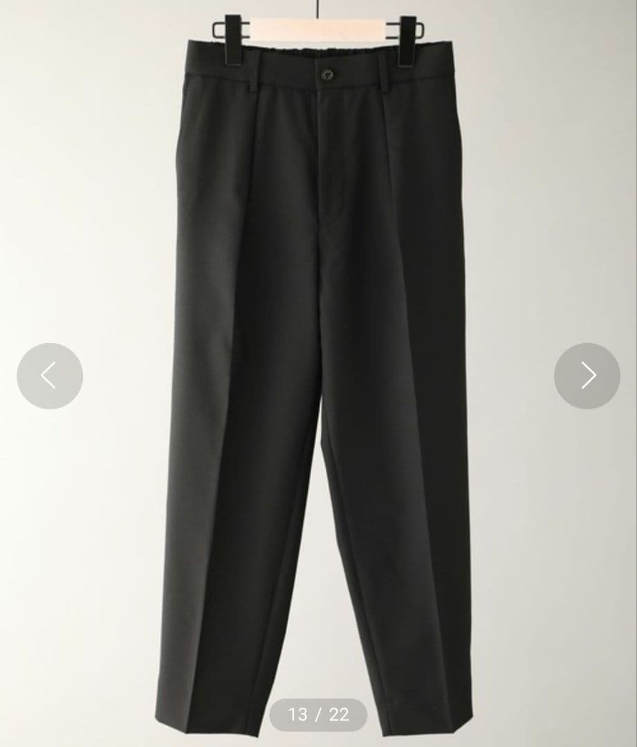 高級◎極美品★マーカウェア　ペグトップテーパードスラックス　3.3万　L　ウール