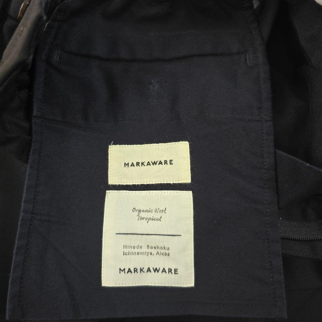 高級◎極美品★マーカウェア　ペグトップテーパードスラックス　3.3万　L　ウール