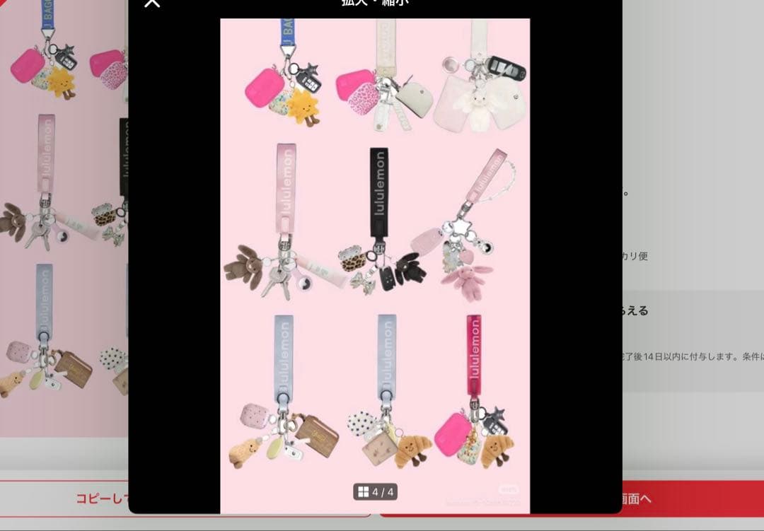 LULULEMON ポーチ　ストラップ　ダブル