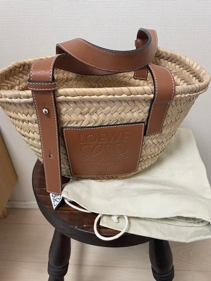 LOEWE かごバッグ ベージュ・ブラウン