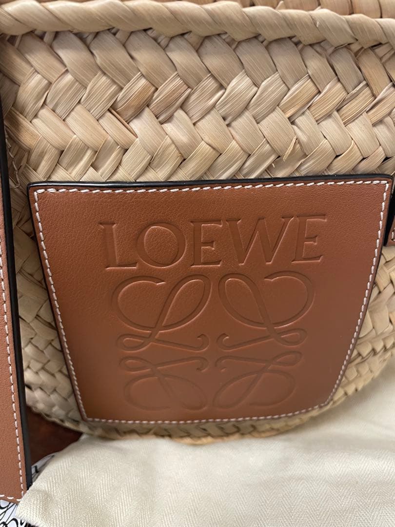 LOEWE かごバッグ ベージュ・ブラウン