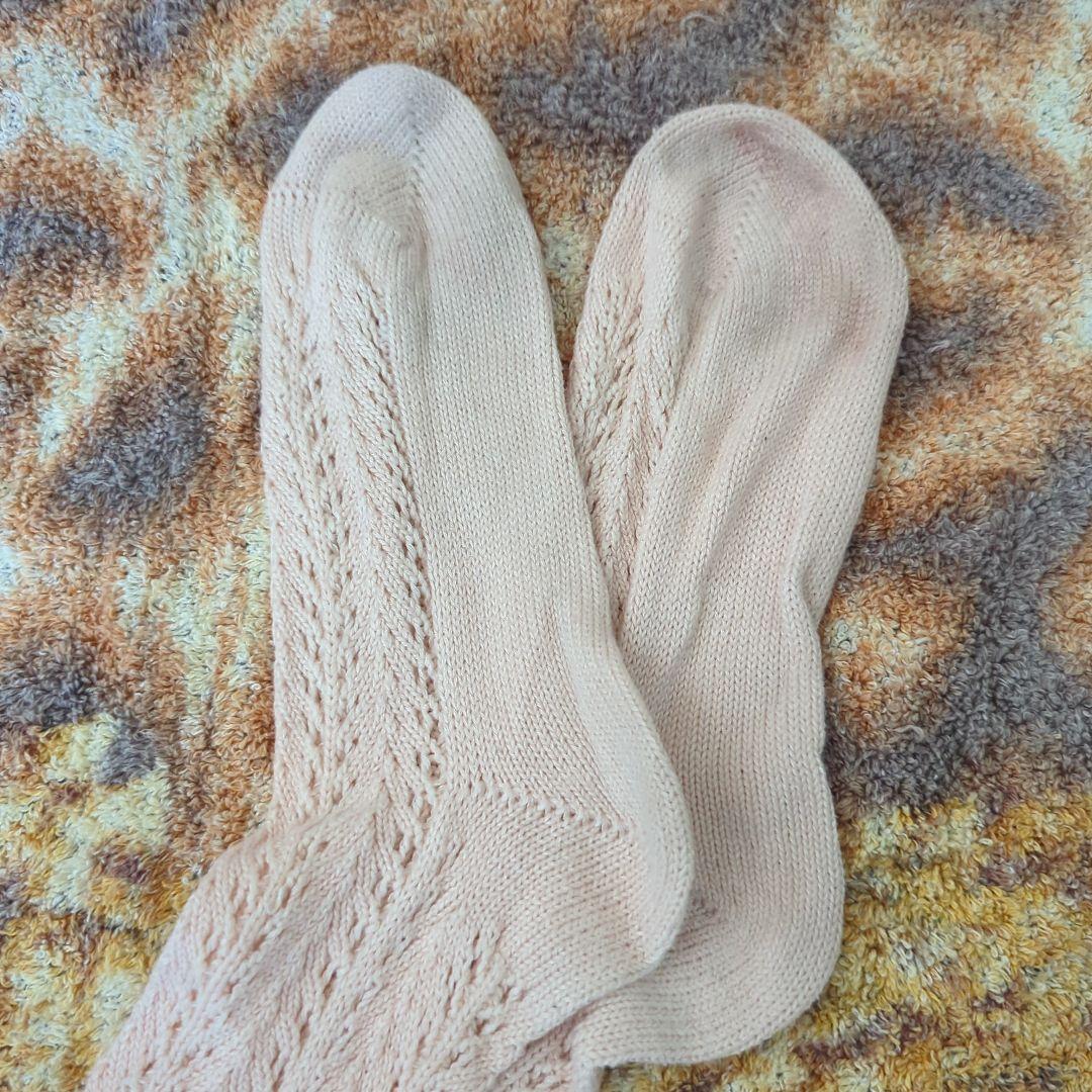 値下 レア ヴィヴィアンウエストウッド　クロシェ編み　ニーハイソックス　3本