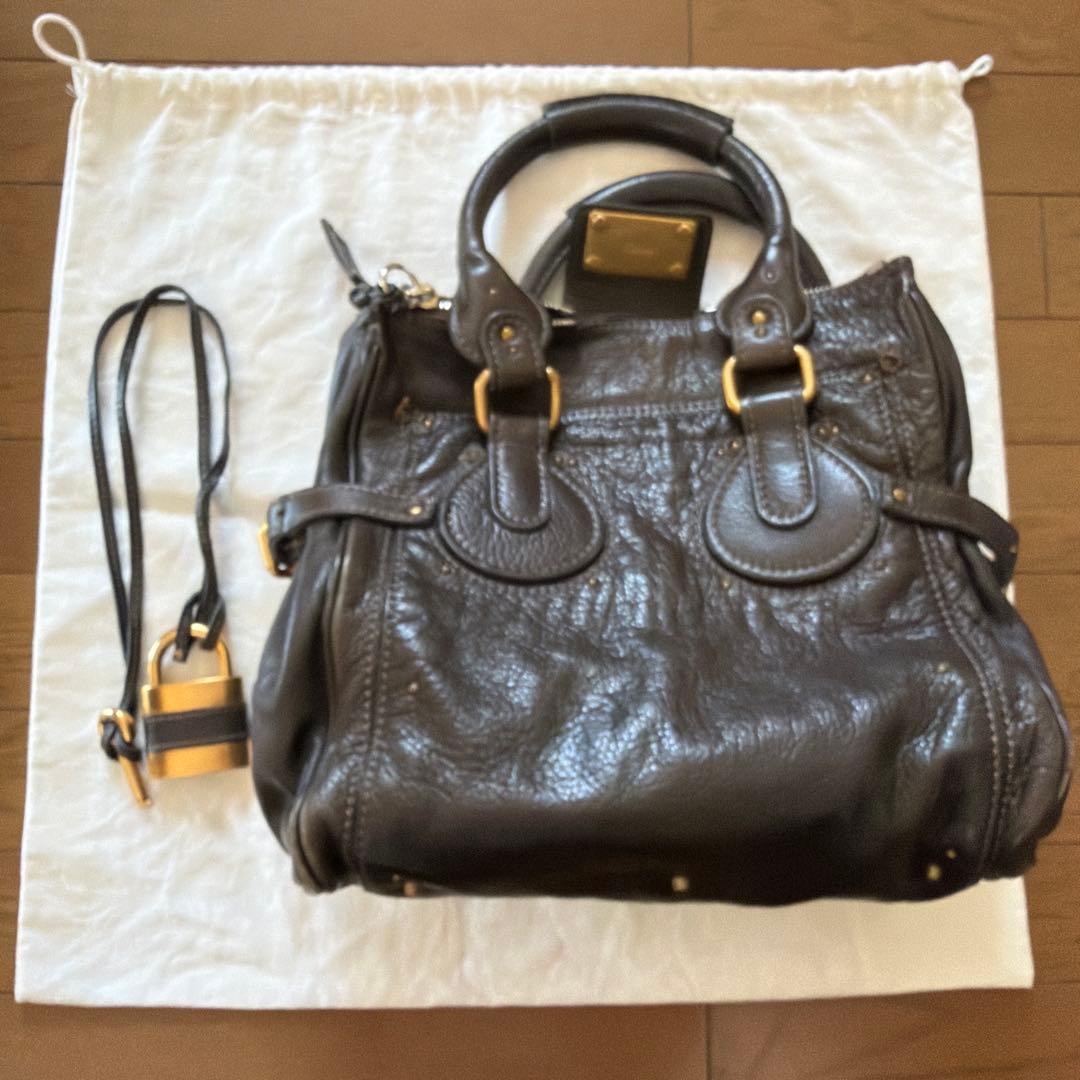 Chloe パディントン　ダークブラウン ショルダーバッグ