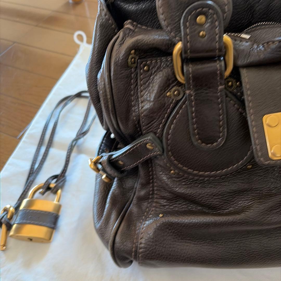 Chloe パディントン　ダークブラウン ショルダーバッグ