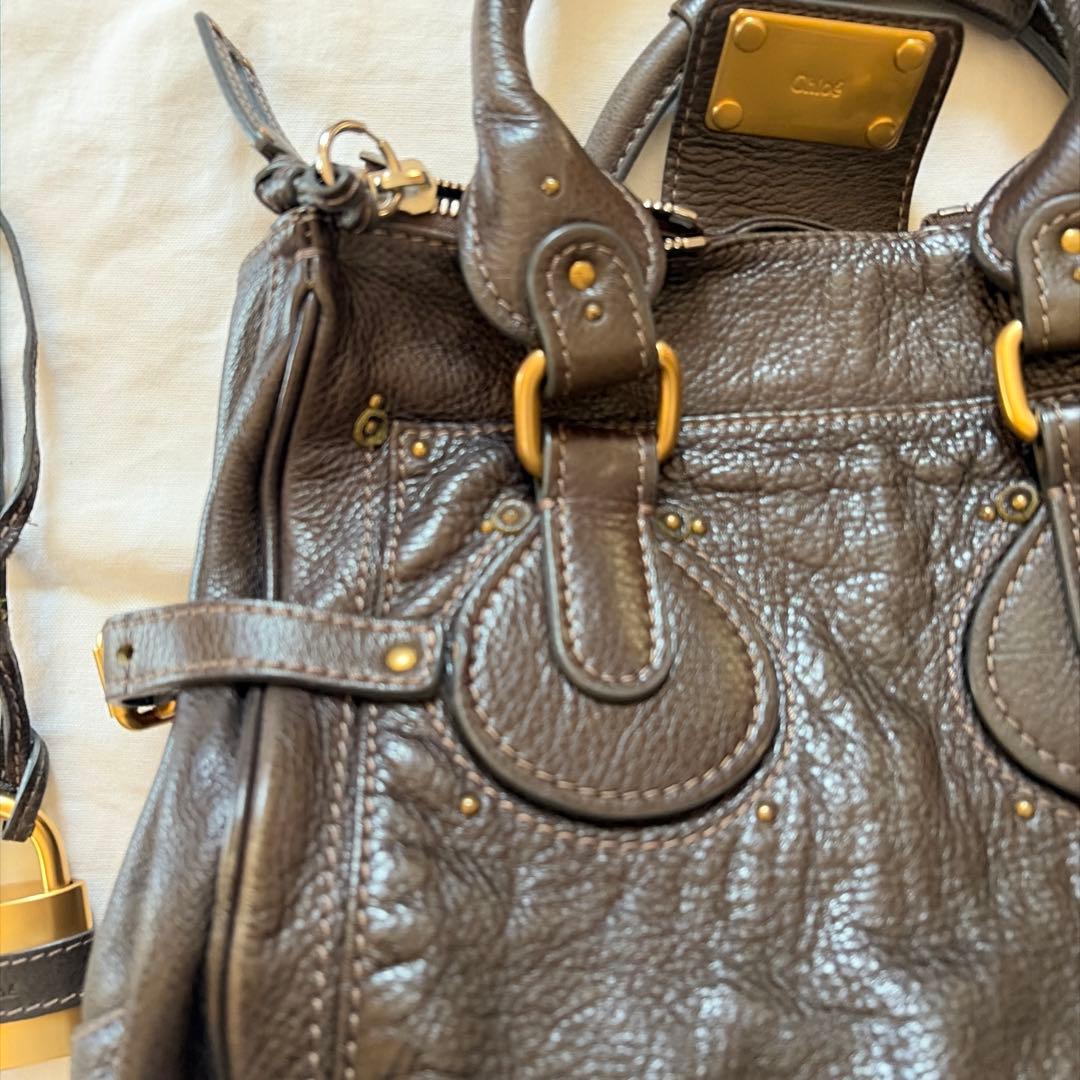 Chloe パディントン　ダークブラウン ショルダーバッグ