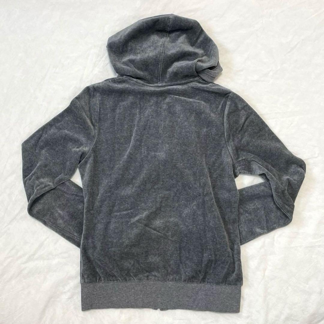 最終値下げ！美品 バーバリーブルーレーベル ベロア グレー パーカー 38 M