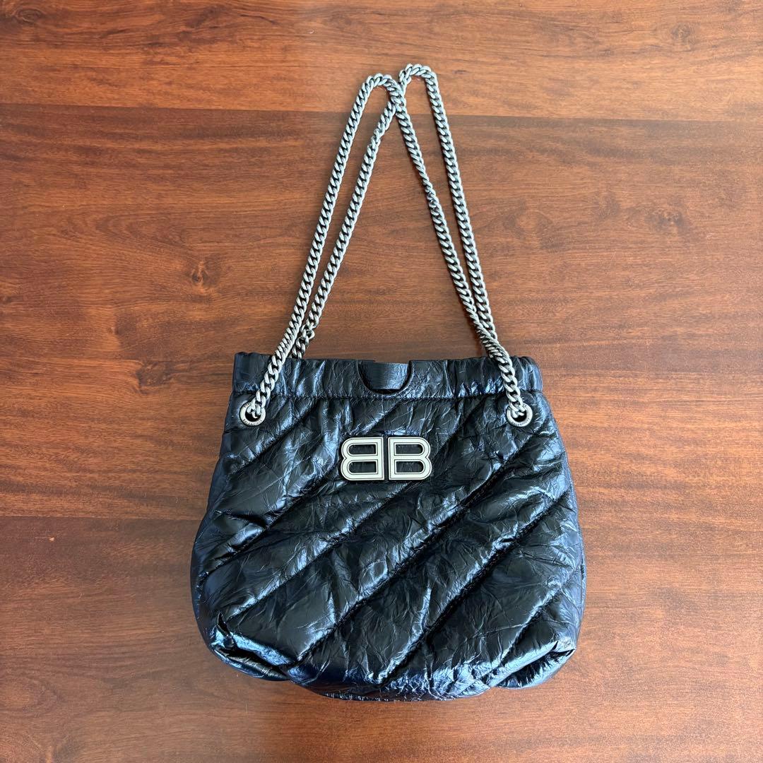 バレンシアガ BALENCIAGA クラッシュトートバッグ XS チェーン
