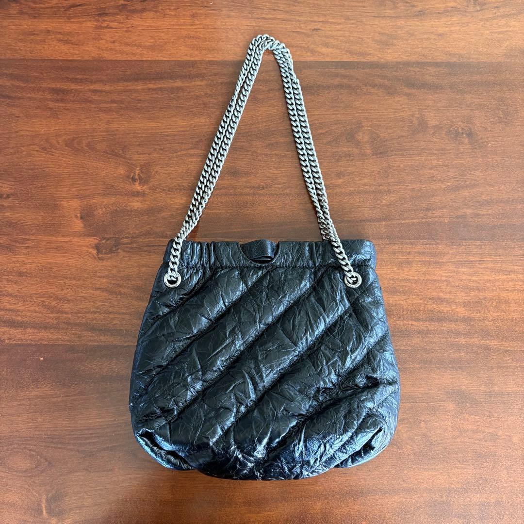 バレンシアガ BALENCIAGA クラッシュトートバッグ XS チェーン