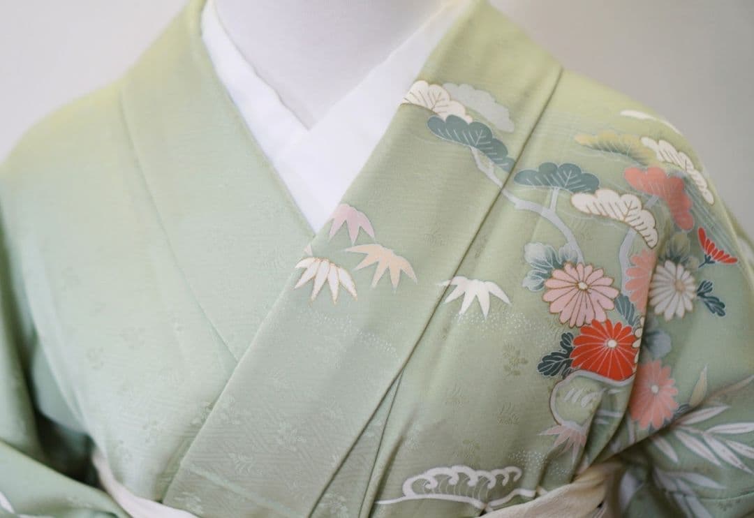 訪問着 4点フルセット 715D 正絹　入学式　結婚式　七五三　お宮参り