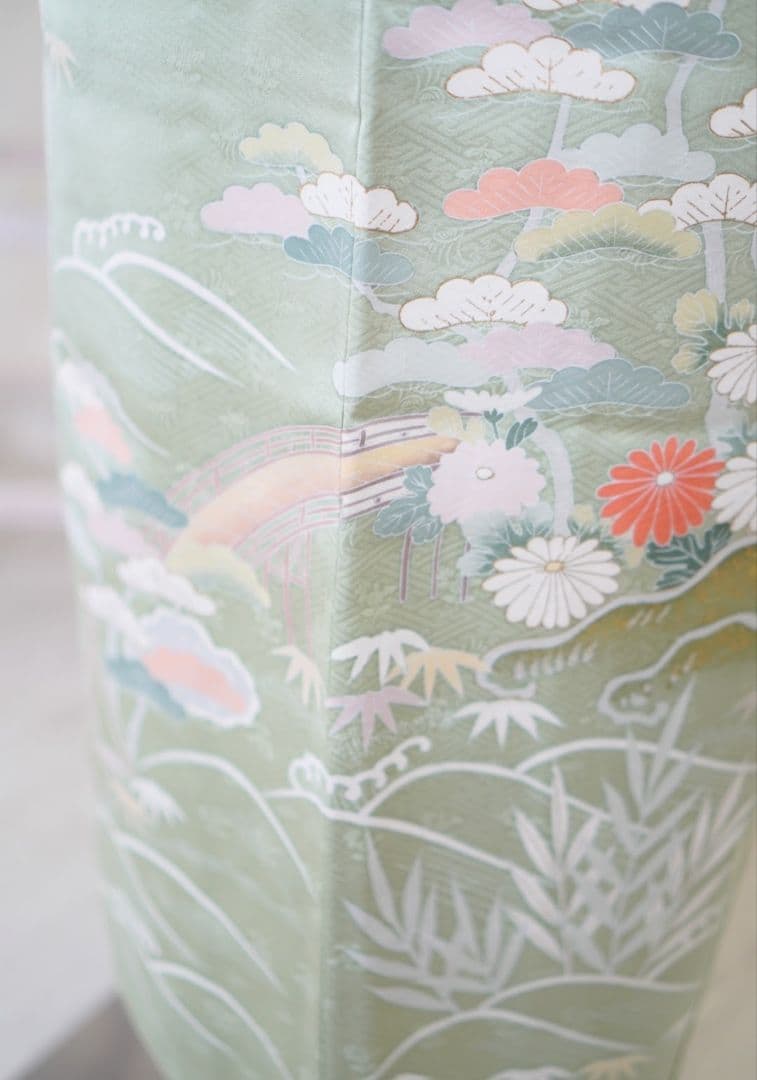 訪問着 4点フルセット 715D 正絹　入学式　結婚式　七五三　お宮参り