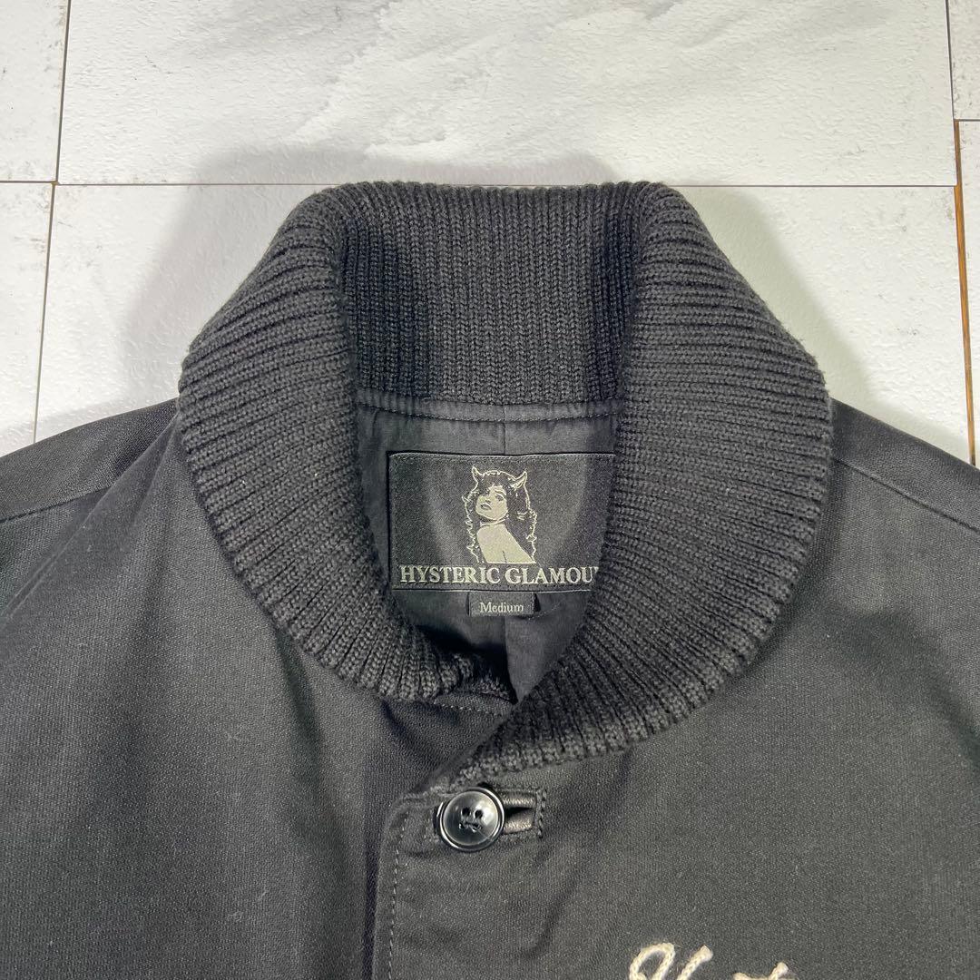 HYSTERIC GLAMOUR ヒステリックグラマー 袖レザー スタジャン M