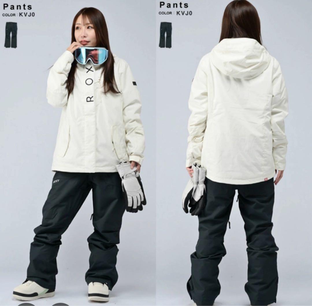 ロキシー　スノボウェア　上下セット　ニット帽　グローブ　セット　スキーウェア