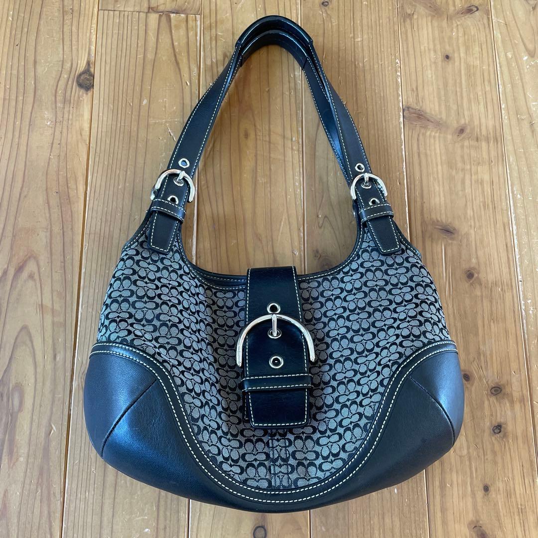 Coach SOHO ワンショルダーバッグ ブラック/グレー