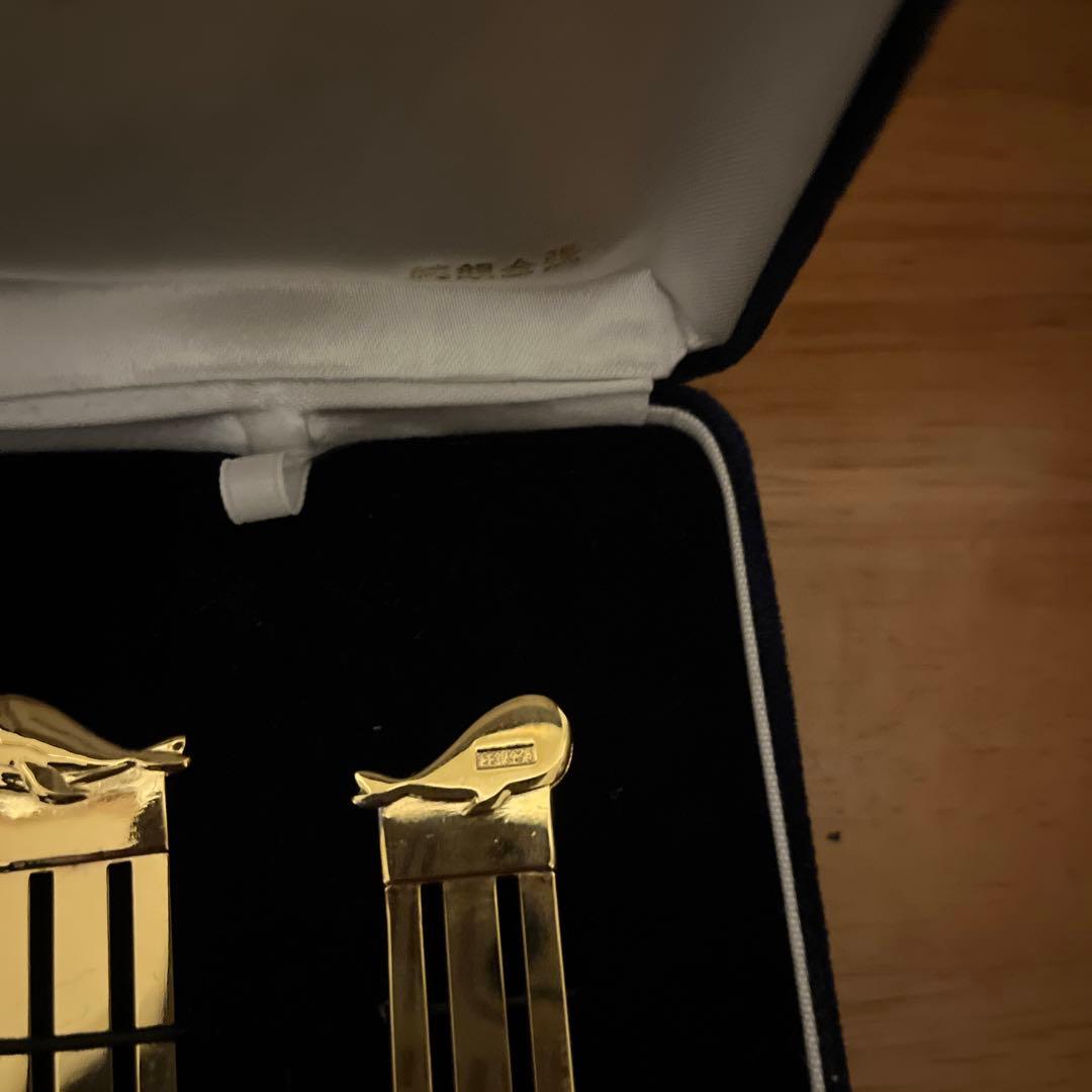 あきなす　ハンドメイドクリップ　純銀金張　4枚セット　未使用品　年末断捨離