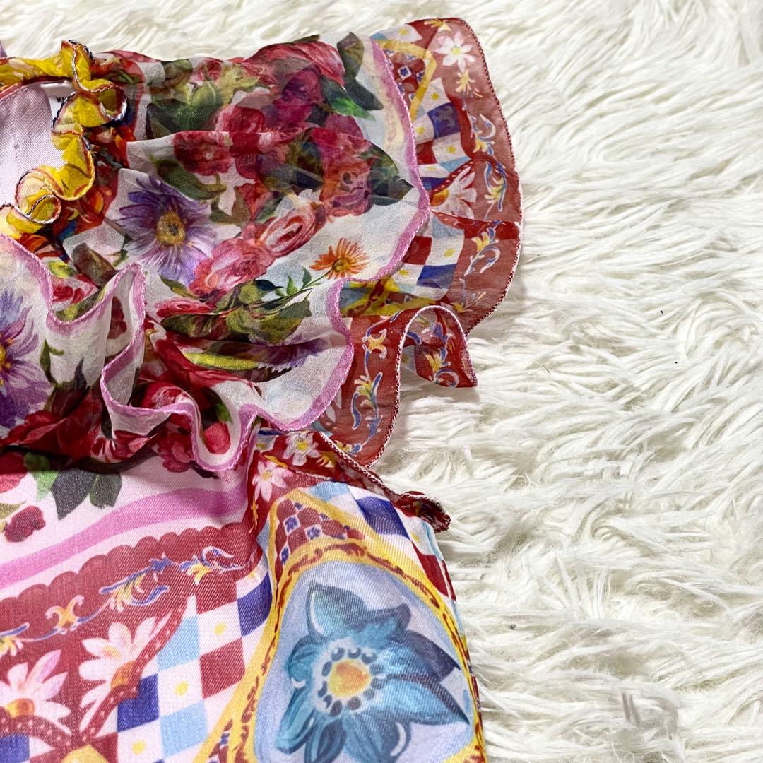 美品　ドルチェアンドガッバーナ　ドルガバ　花柄　ワンピース　ロング　子供服