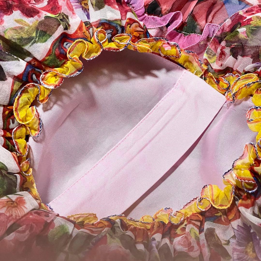 美品　ドルチェアンドガッバーナ　ドルガバ　花柄　ワンピース　ロング　子供服