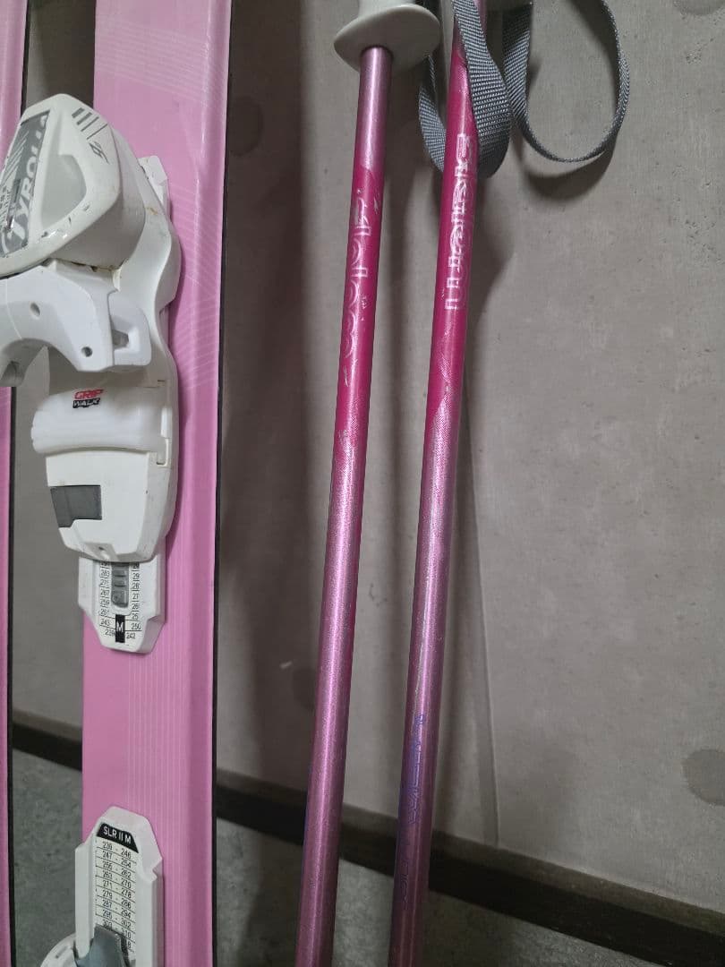 HEAD スキー板 148センチ　ポール　セット　レディース