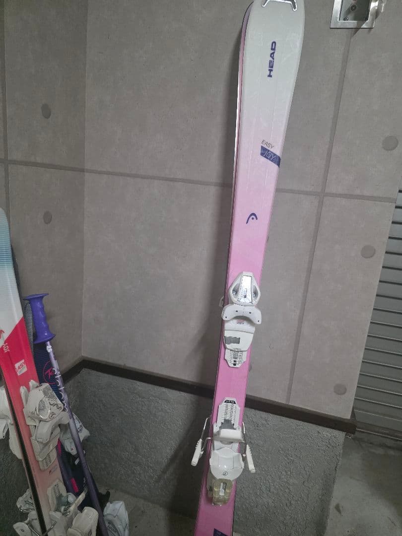 HEAD スキー板 148センチ　ポール　セット　レディース