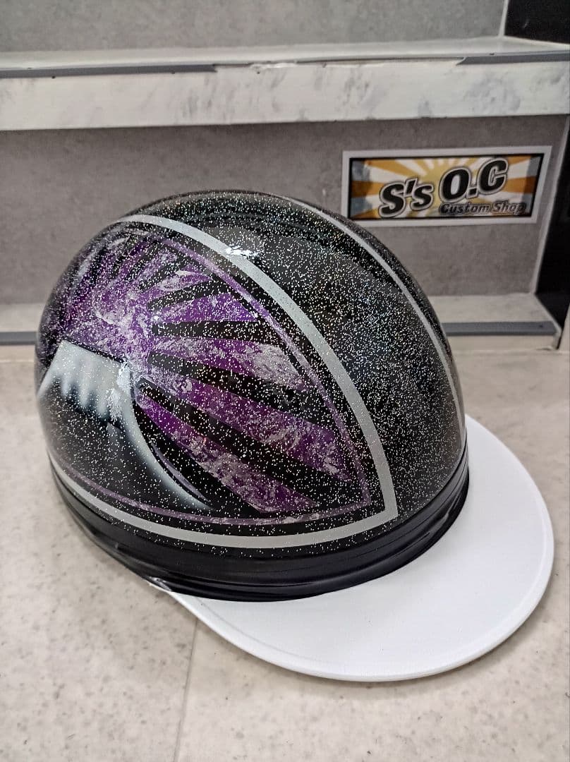 カスタムコルク半　１個限定即日発送　三つボタン　ラメ増し