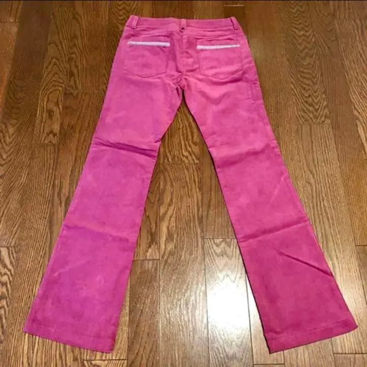 PUMA プーマ　パンツ　ゴルフウェア ゴルフ　ピンク ブラック　ベロア