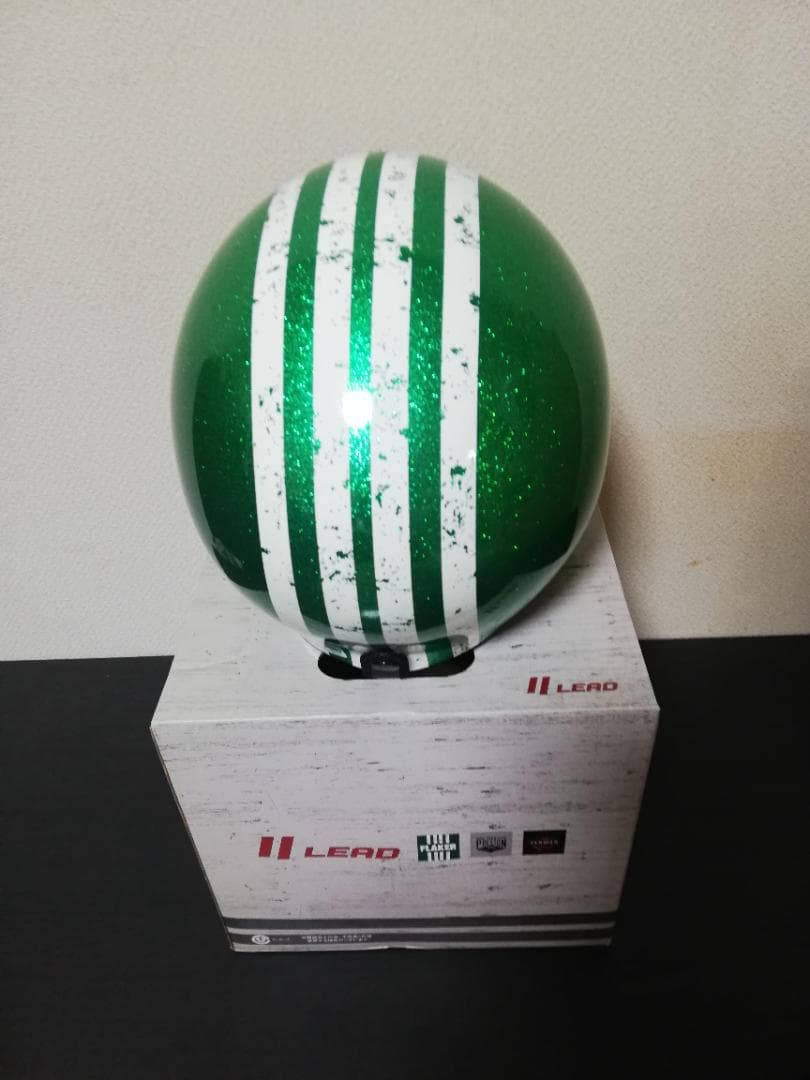 【新品】ヘルメット グリーン フリー FLAKER リード工業