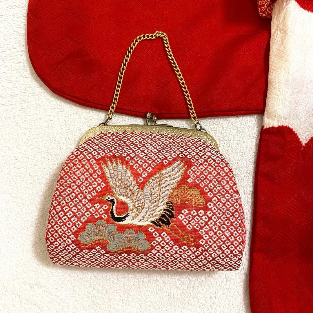 七五三 3歳 正絹かのこの被布と正絹お着物セット 女の子