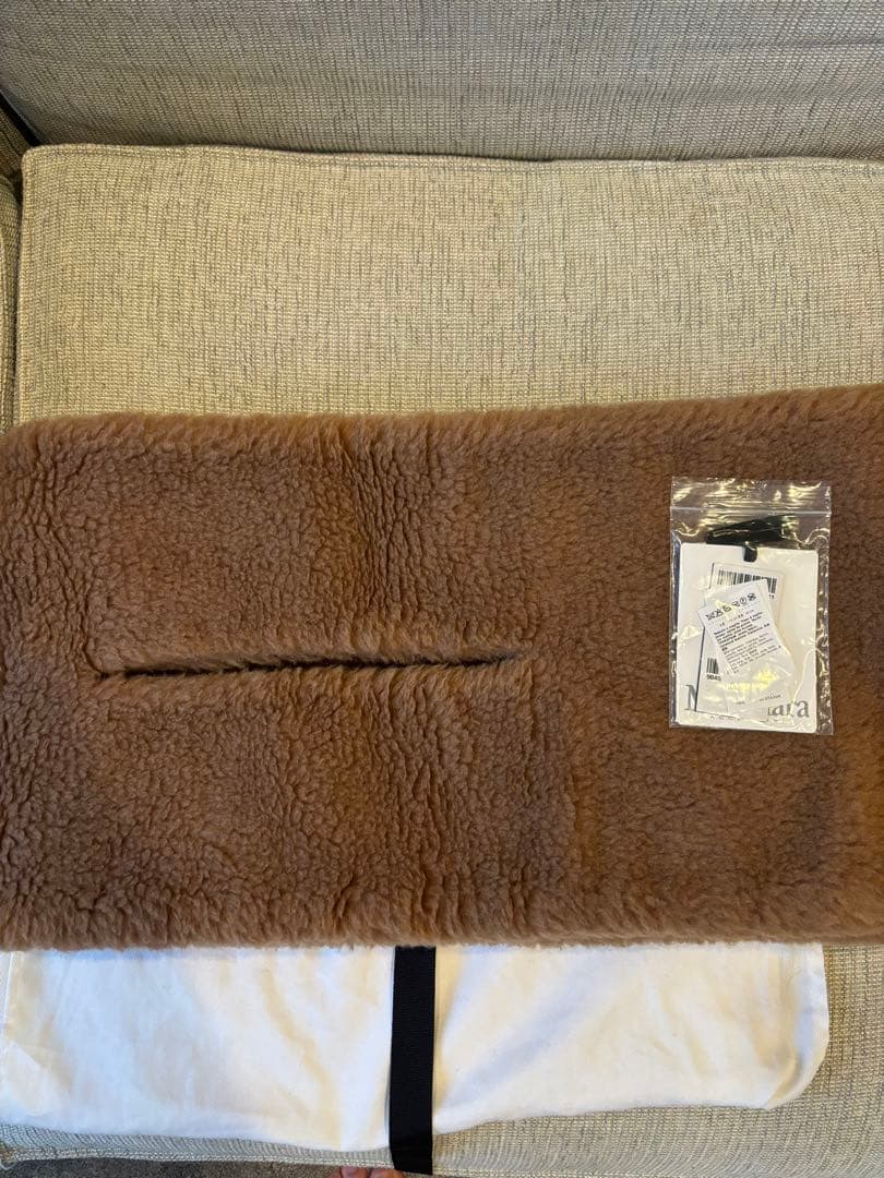 MaxMara ブラウン マフラー　テディベア　ストール　本日限定値下げ