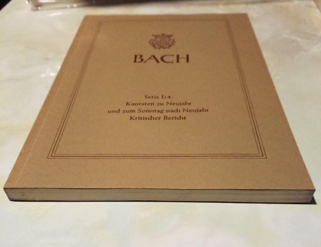 洋書独文 新バッハ全集 批判校訂報告書I/4:新年と第1日曜日のためのカンタータ