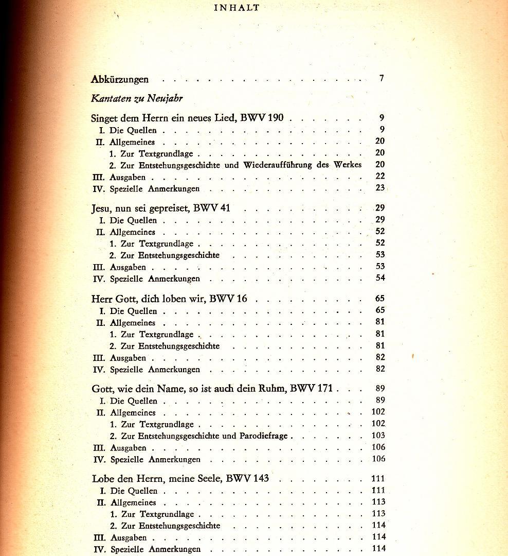洋書独文 新バッハ全集 批判校訂報告書I/4:新年と第1日曜日のためのカンタータ
