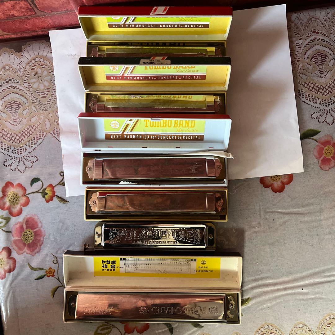 TOMBO BAND ハーモニカセット7個