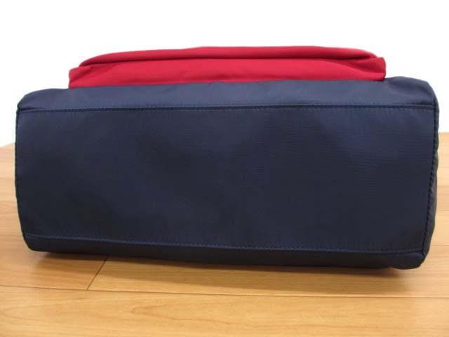 美品 アニヤハインドマーチ マルチチャビーポケット ナイロン トートバッグ