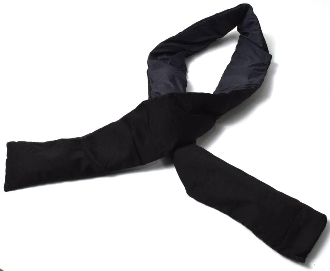 未使用 ナナミカ ダウンマフラー 光電子 ブラック SUKF250 男女兼用