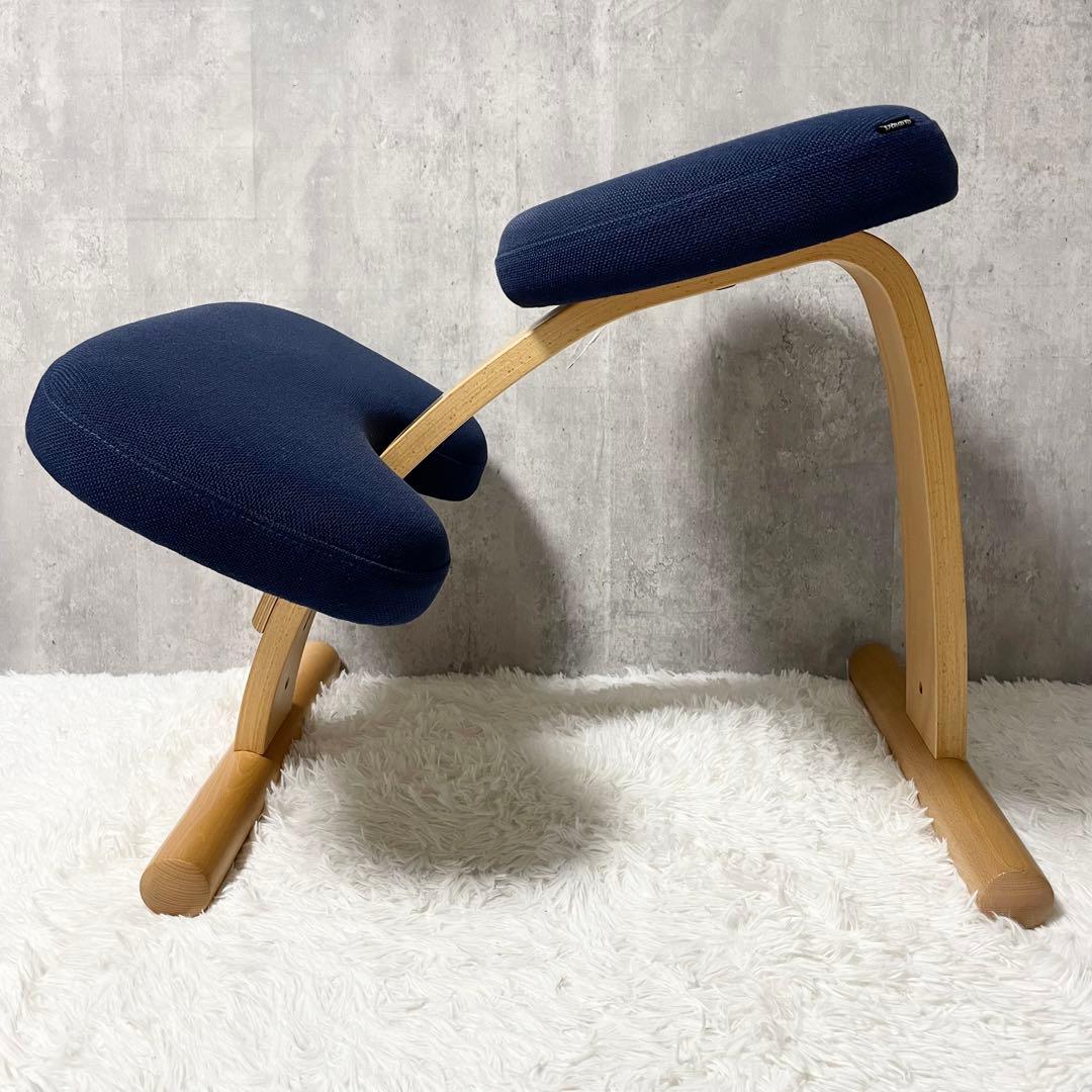 【美品】Balans EASY バランスチェア イージー ネイビー リボ社