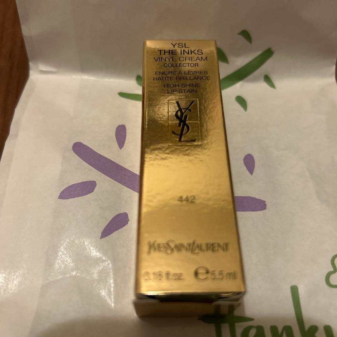 完売 YSLイヴサンローラン☆新作ザインクスヴィニルクリーム442コレクター