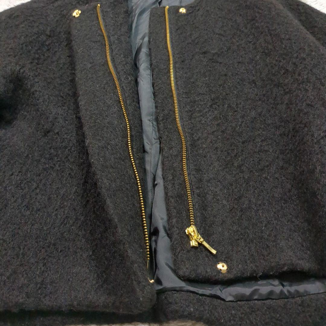 allureville アルアバイル モヘヤシャギークルージャケット コート 黒