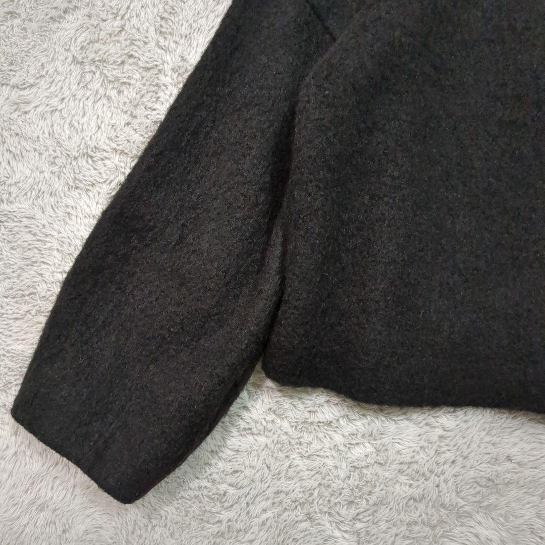 allureville アルアバイル モヘヤシャギークルージャケット コート 黒